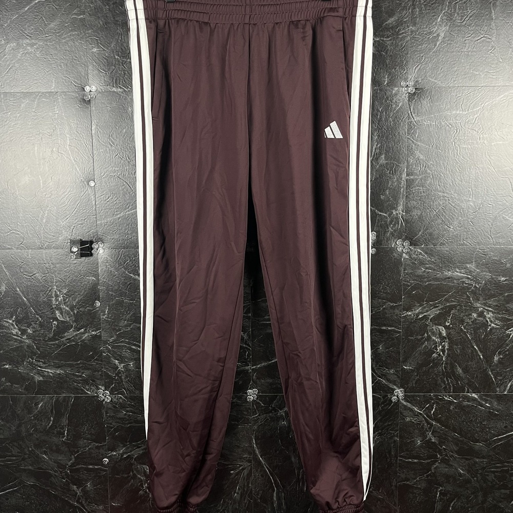 Adidas Men's Red Striped Track Pants XL